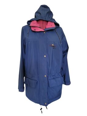 FarWest Gore-Tex Waterproof Shell Jacket Navy Blue Women's Large Vintage